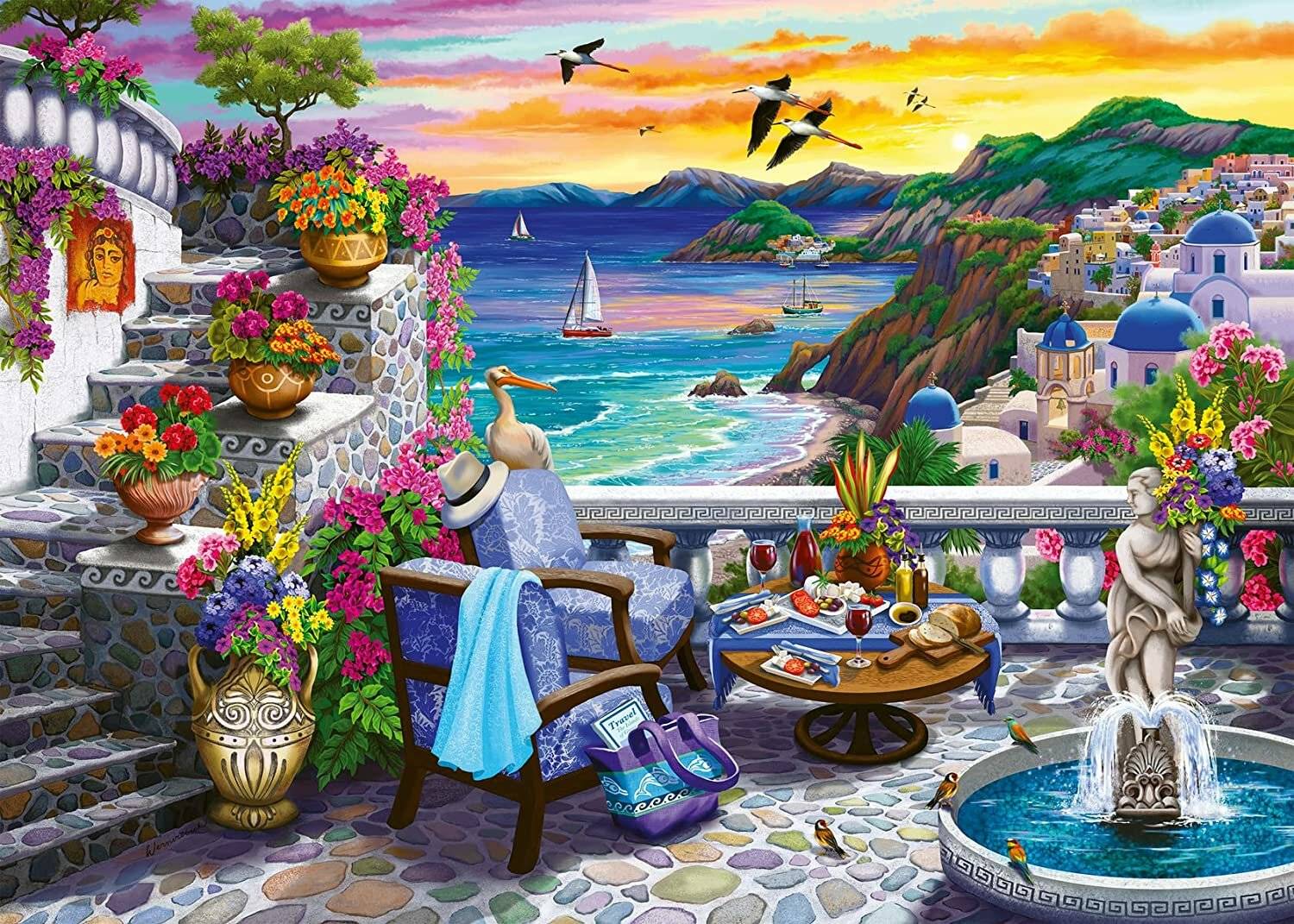 RAVENSBURGER Sonnenuntergang über Santorin EXTRA 300 Stück