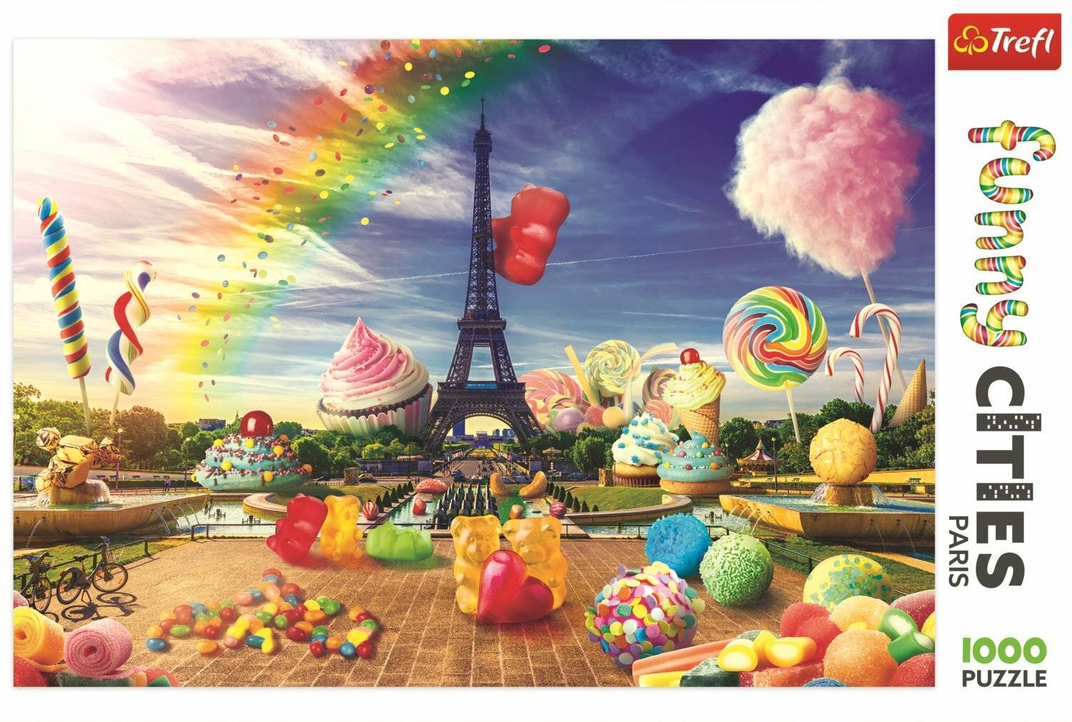 TREFL Puzzle Funny Cities: Süßes Paris 1000 Teile