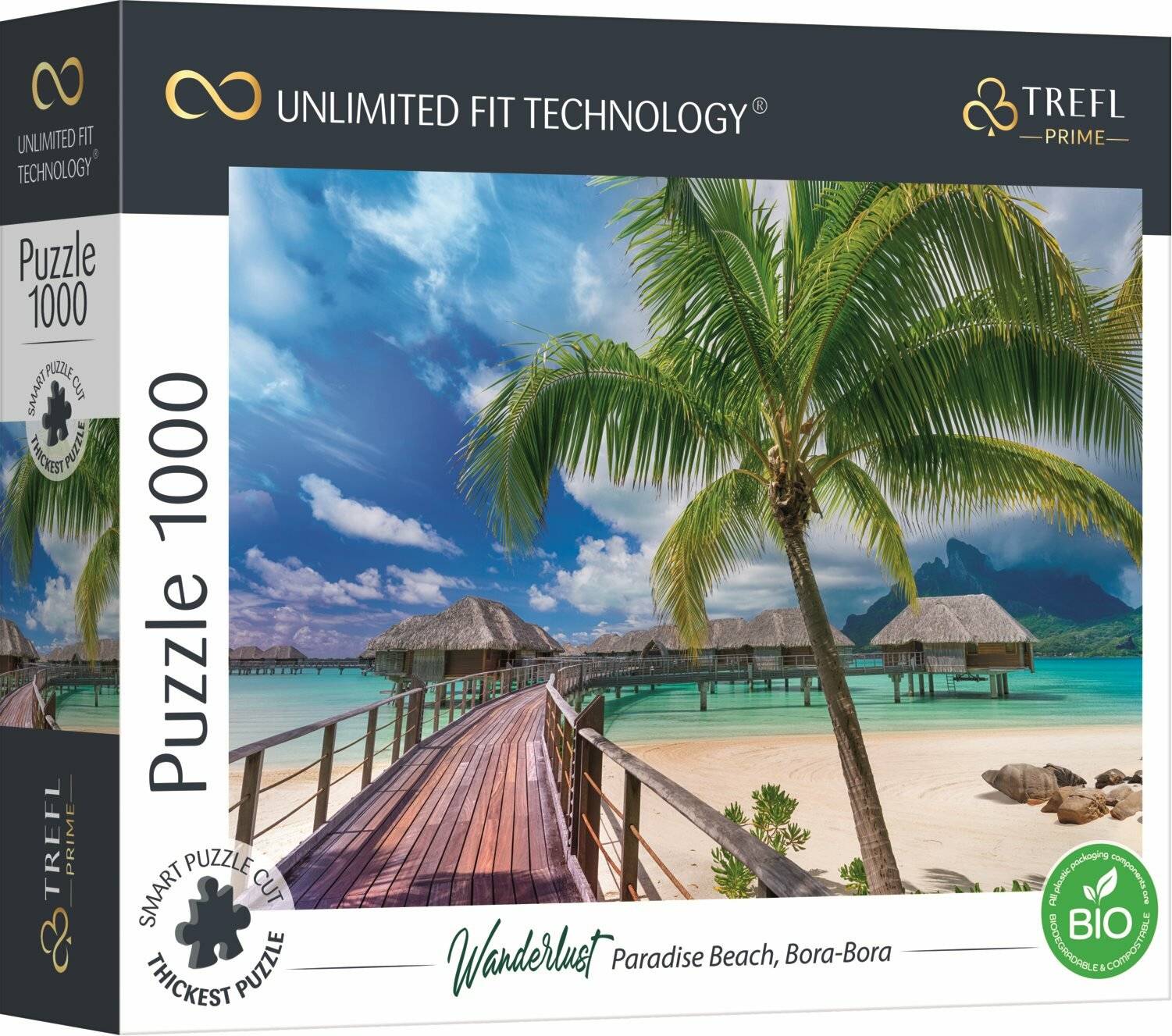TREFL Puzzle UFT Fernweh: Paradiesstrand in Bora-Bora 1000 Teile