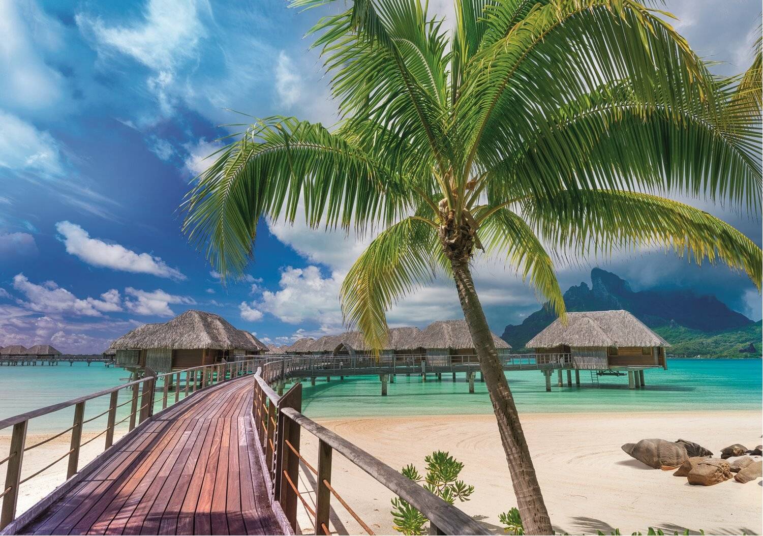 TREFL Puzzle UFT Fernweh: Paradiesstrand in Bora-Bora 1000 Teile