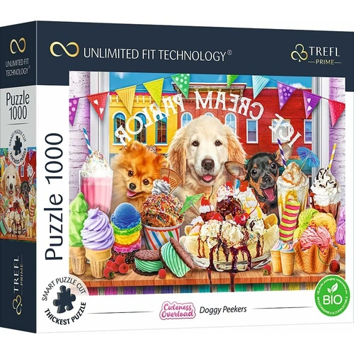 TREFL Puzzle UFT Cuteness Overload: Hunde vor dem Süßwarenladen 1000 Teile TREFL Puzzle UFT Cuteness Overload: Hunde vor dem Süßwarenladen 1000 Teile