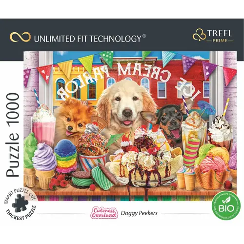 TREFL Puzzle UFT Cuteness Overload: Hunde vor dem Süßwarenladen 1000 Teile TREFL Puzzle UFT Cuteness Overload: Hunde vor dem Süßwarenladen 1000 Teile