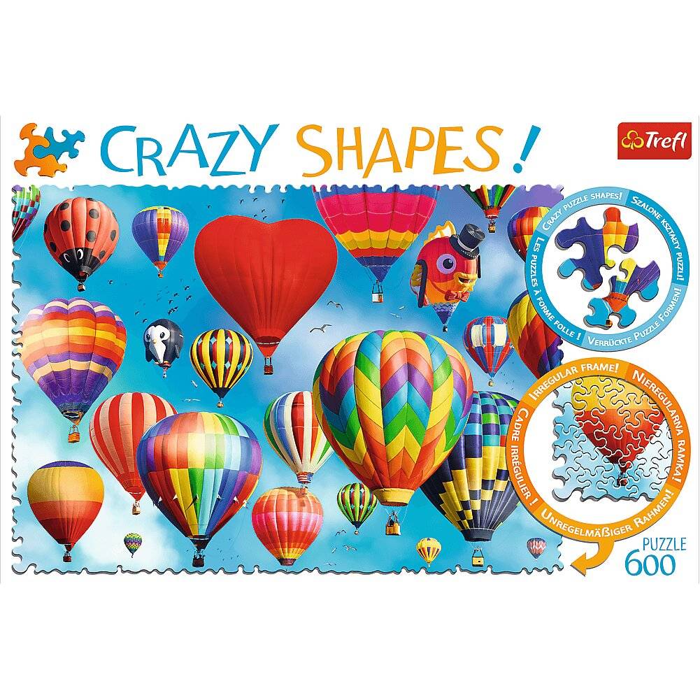 TREFL Crazy Shapes puzzle Bunte Luftballons 600 Teile