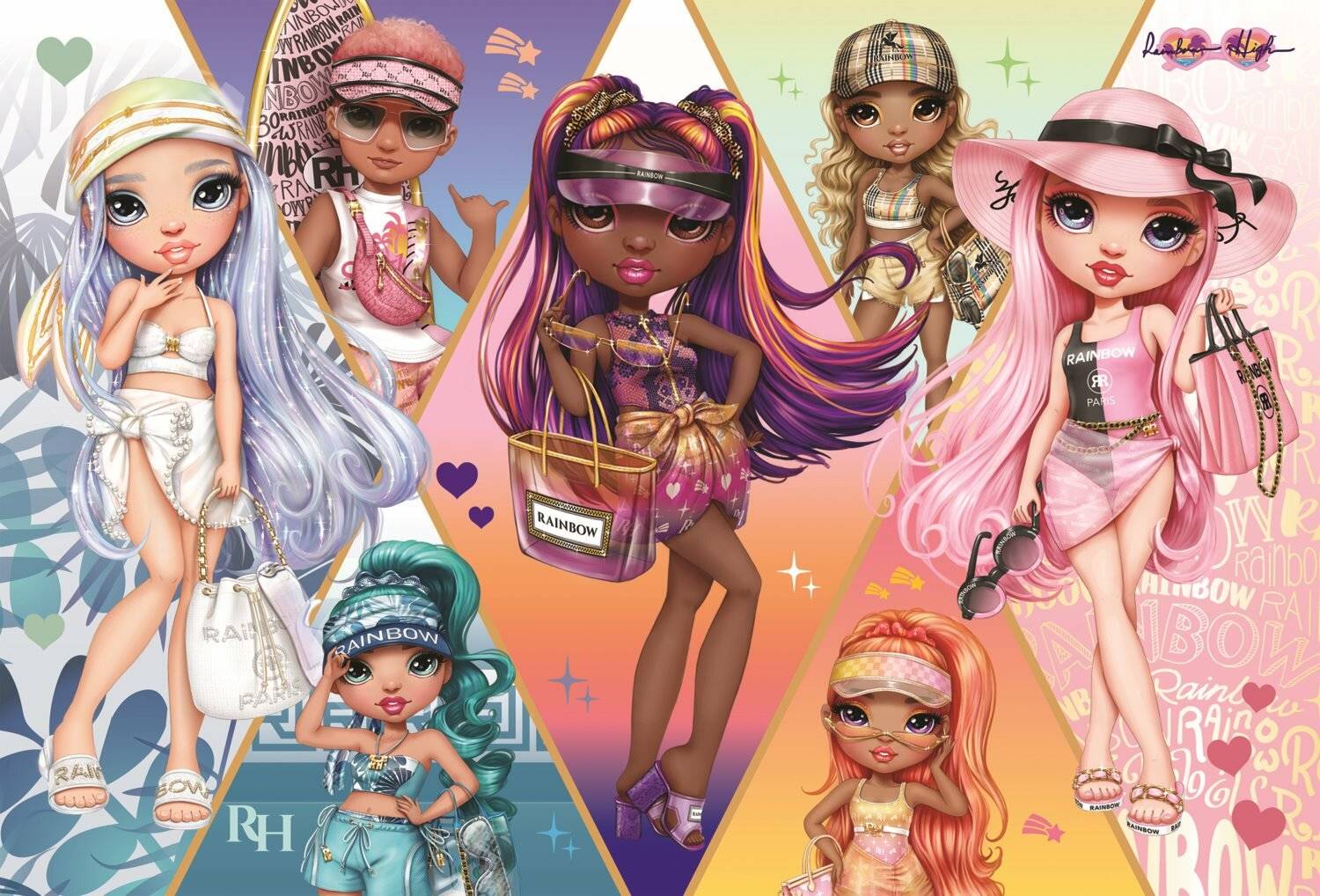 TREFL Puzzle Rainbow High: Glückliche Freunde 160 Teile