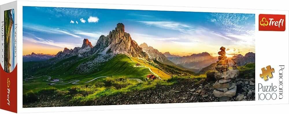 TREFL Panoramapuzzle Passo di Giau, Dolomiten 1000 Teile