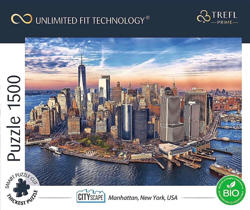 TREFL Puzzle UFT Cityscape: Manhattan, New York, USA 1500 Stück
