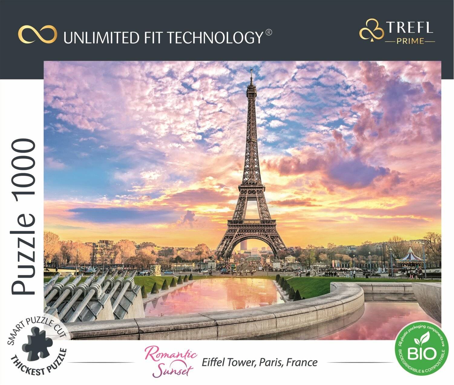 TREFL Puzzle UFT Cityscape: Eiffelturm, Paris, Frankreich 1000 Teile