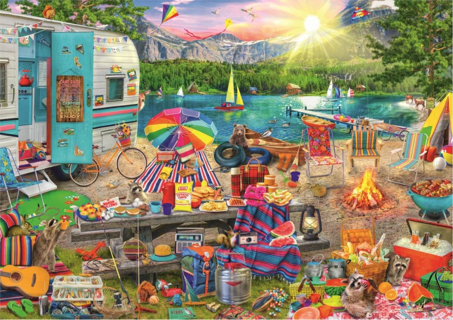 TREFL Puzzle Hidden Shapes: Karawanenreise 1003 Teile