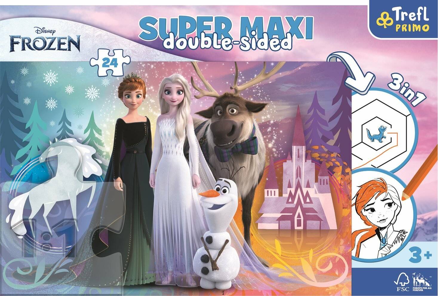 TREFL Wendepuzzle Eisreich SUPER MAXI 24 Teile