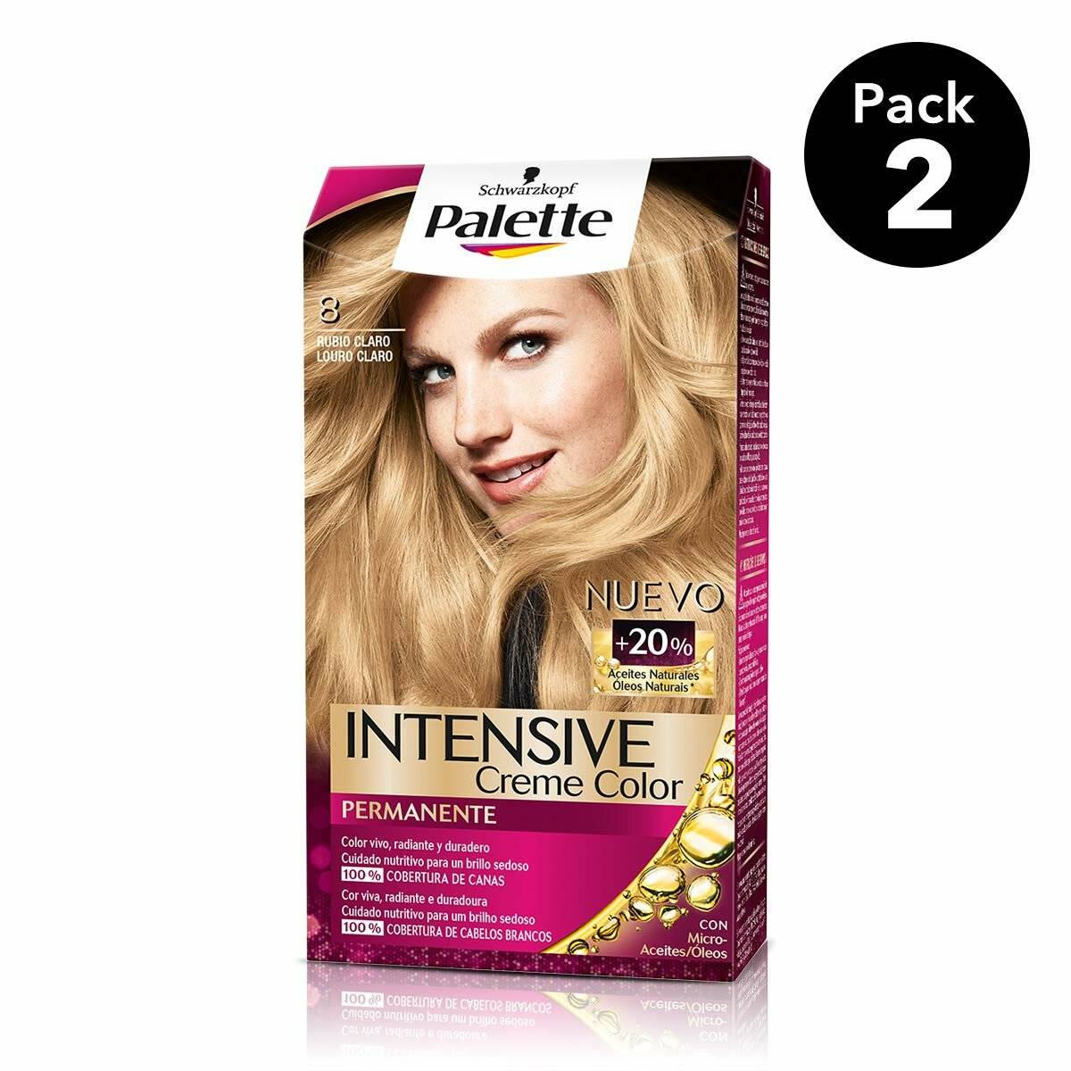 Dauerfärbung Schwarzkopf Nº 7 Mittleres Blond
