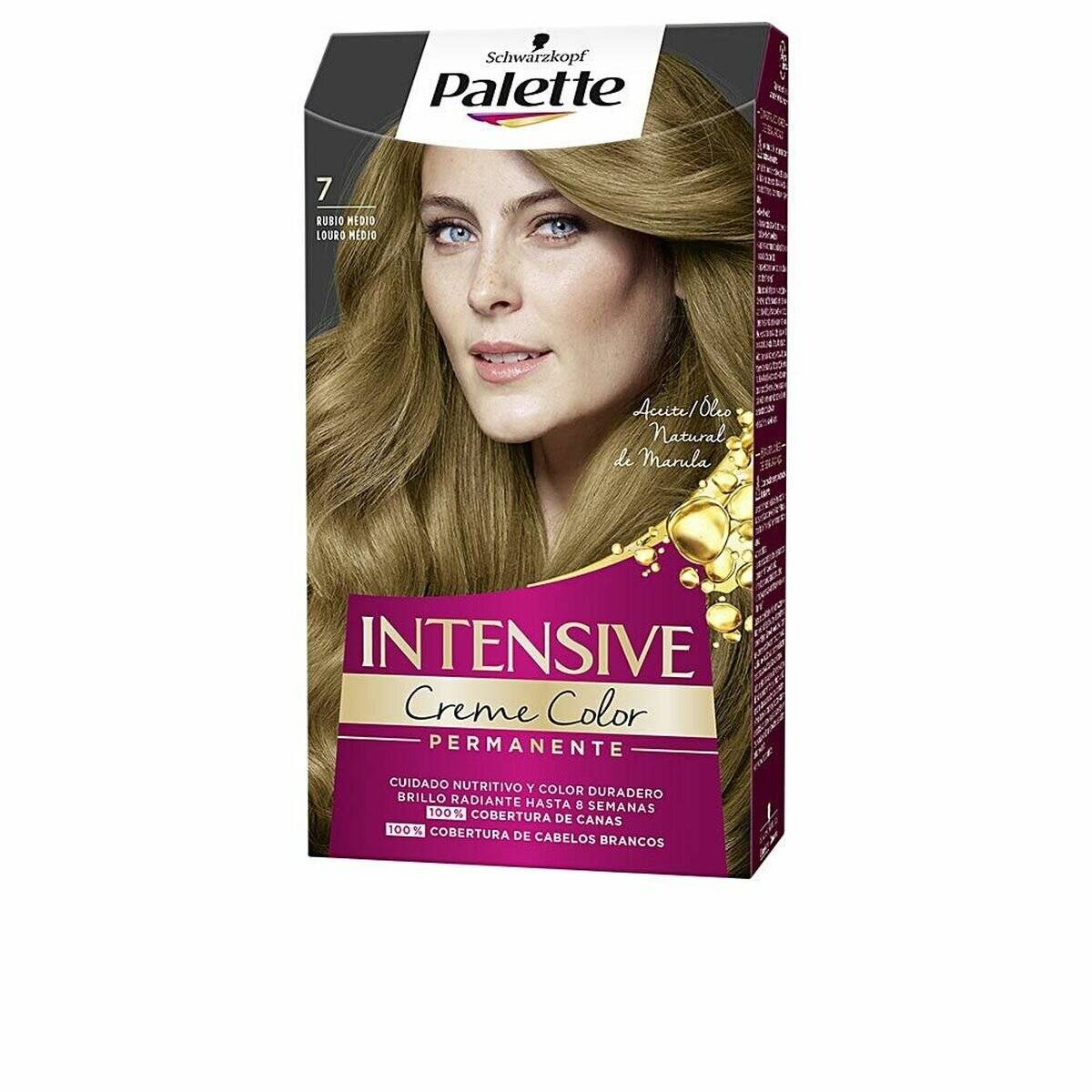 Dauerfärbung Schwarzkopf Nº 7 Mittleres Blond