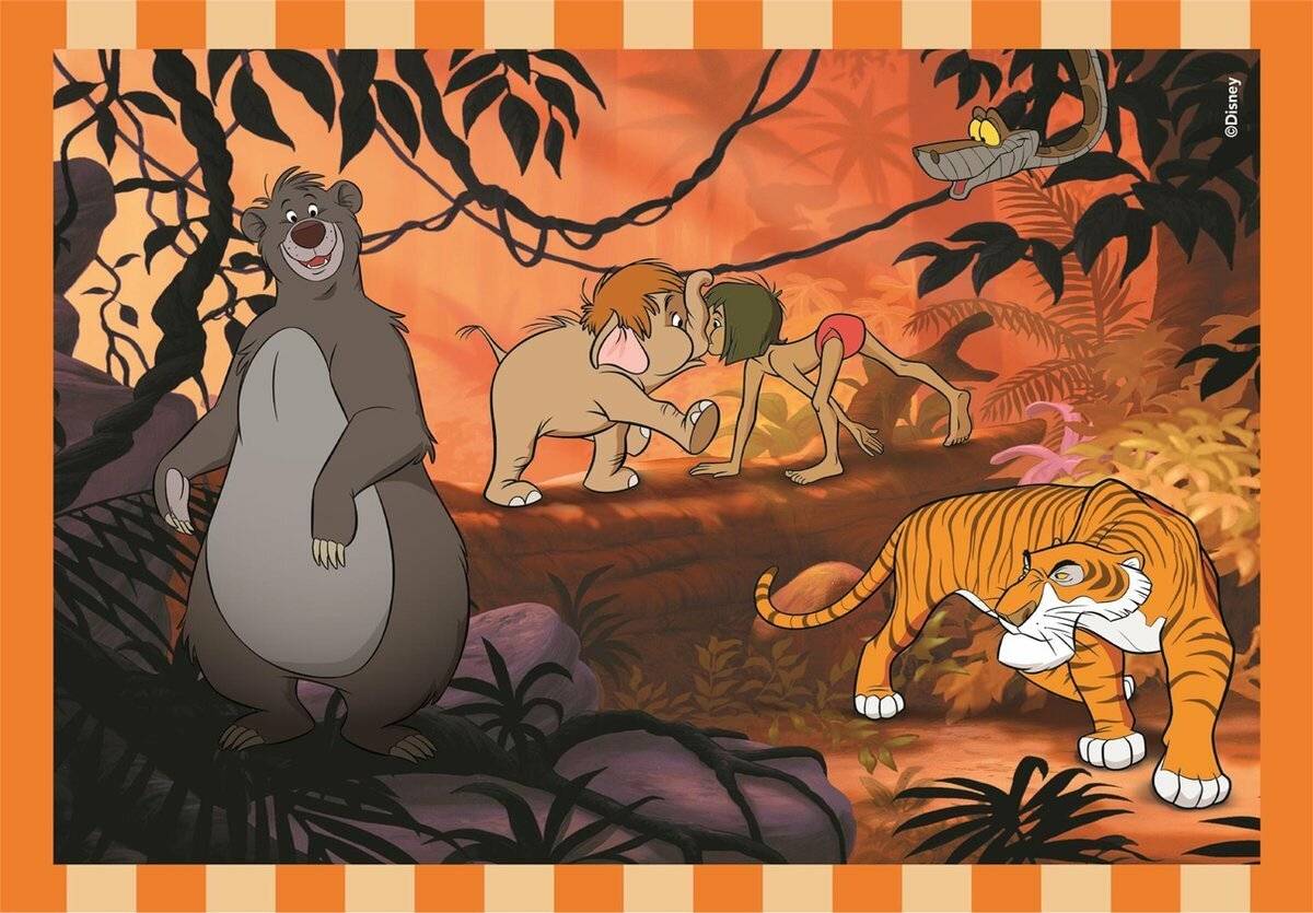 Supercolor 4 in 1 - Disney Classics (4 Puzzle (12-24 Teile))