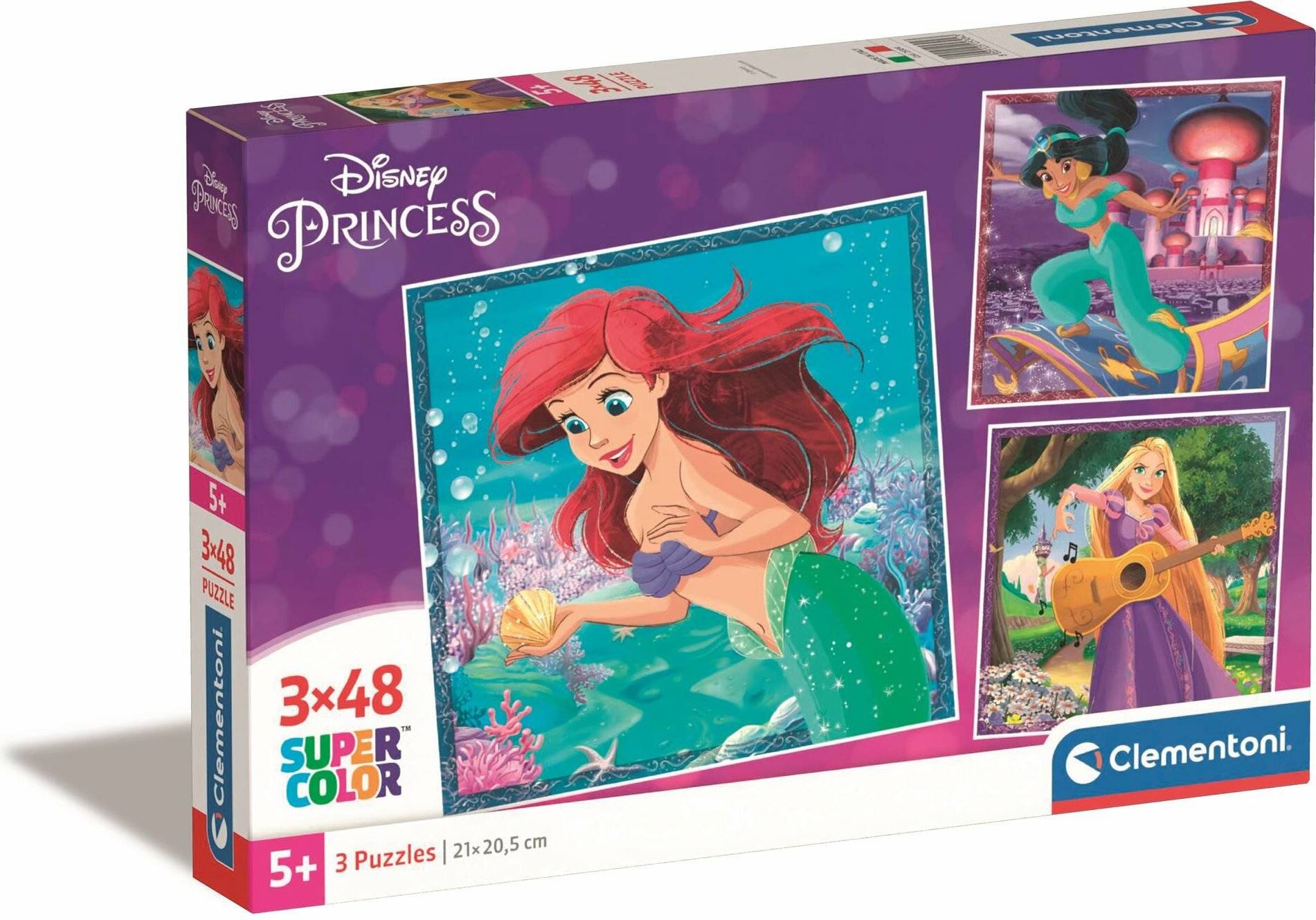 Disney Prinzessin Puzzle 3x48Stü ck