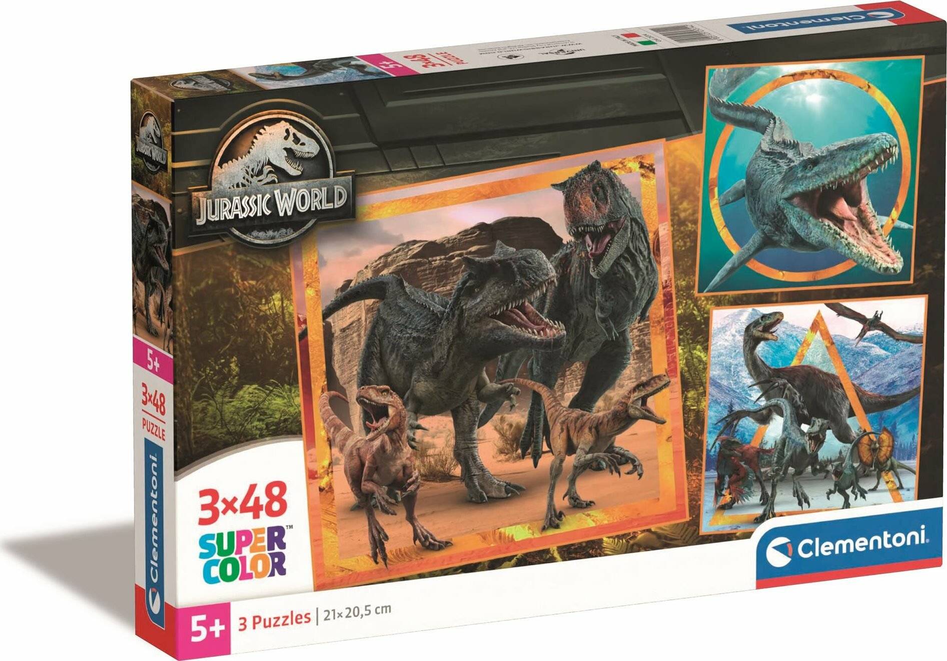 Jurassic World Puzzle 3x48Stü ck