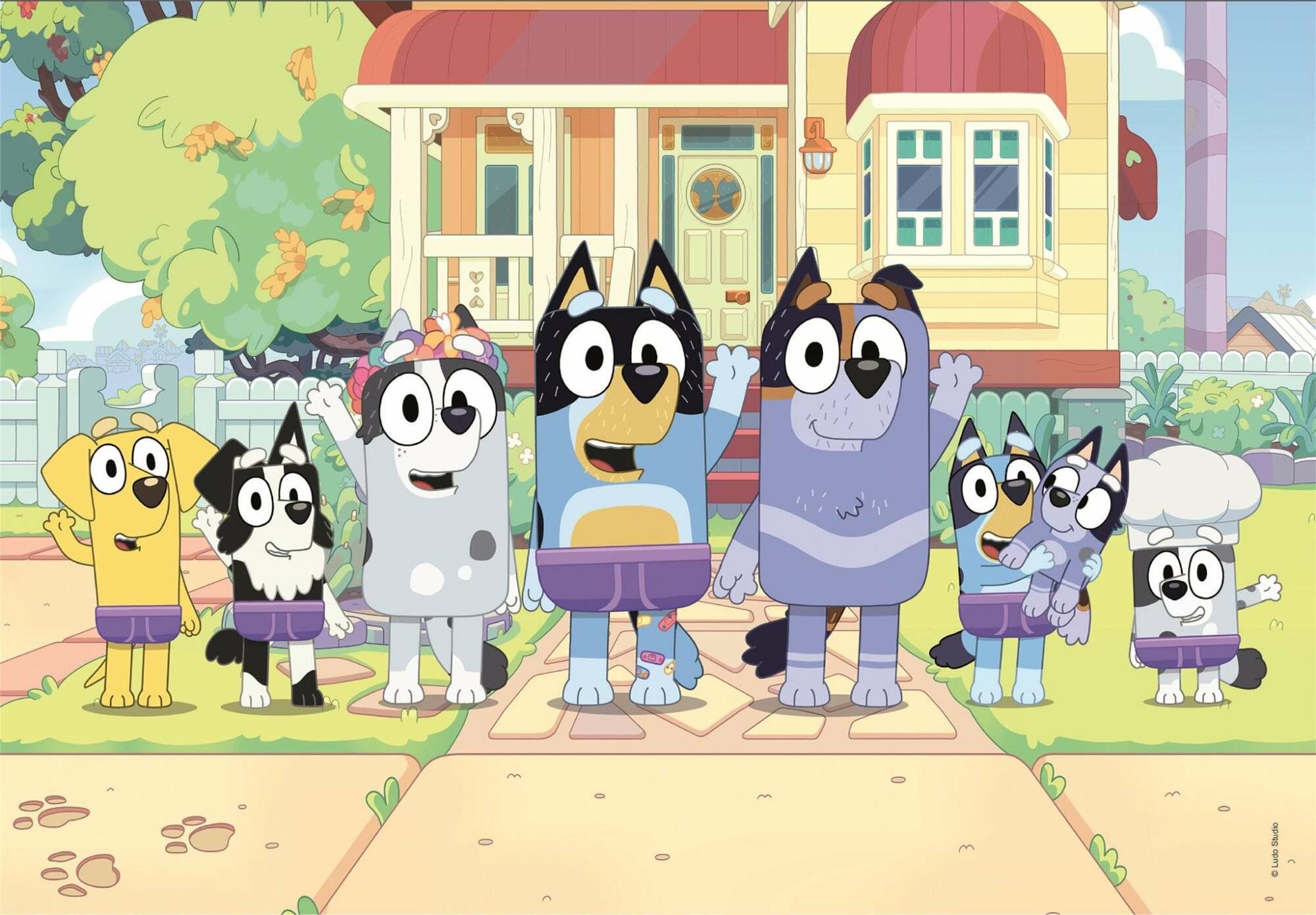 Bluey Puzzle 2x60Stück