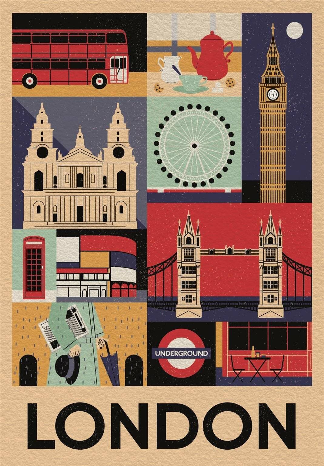 1000 Teile Puzzle - Style in the City: London