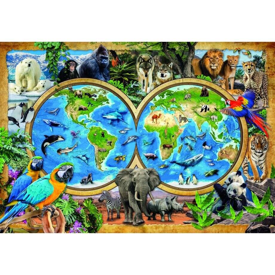 CLEMENTONI Puzzle Amazing World of Animals 300 Teile