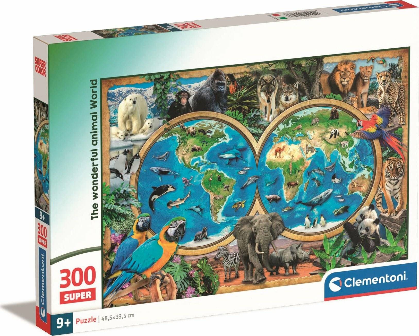CLEMENTONI Puzzle Amazing World of Animals 300 Teile