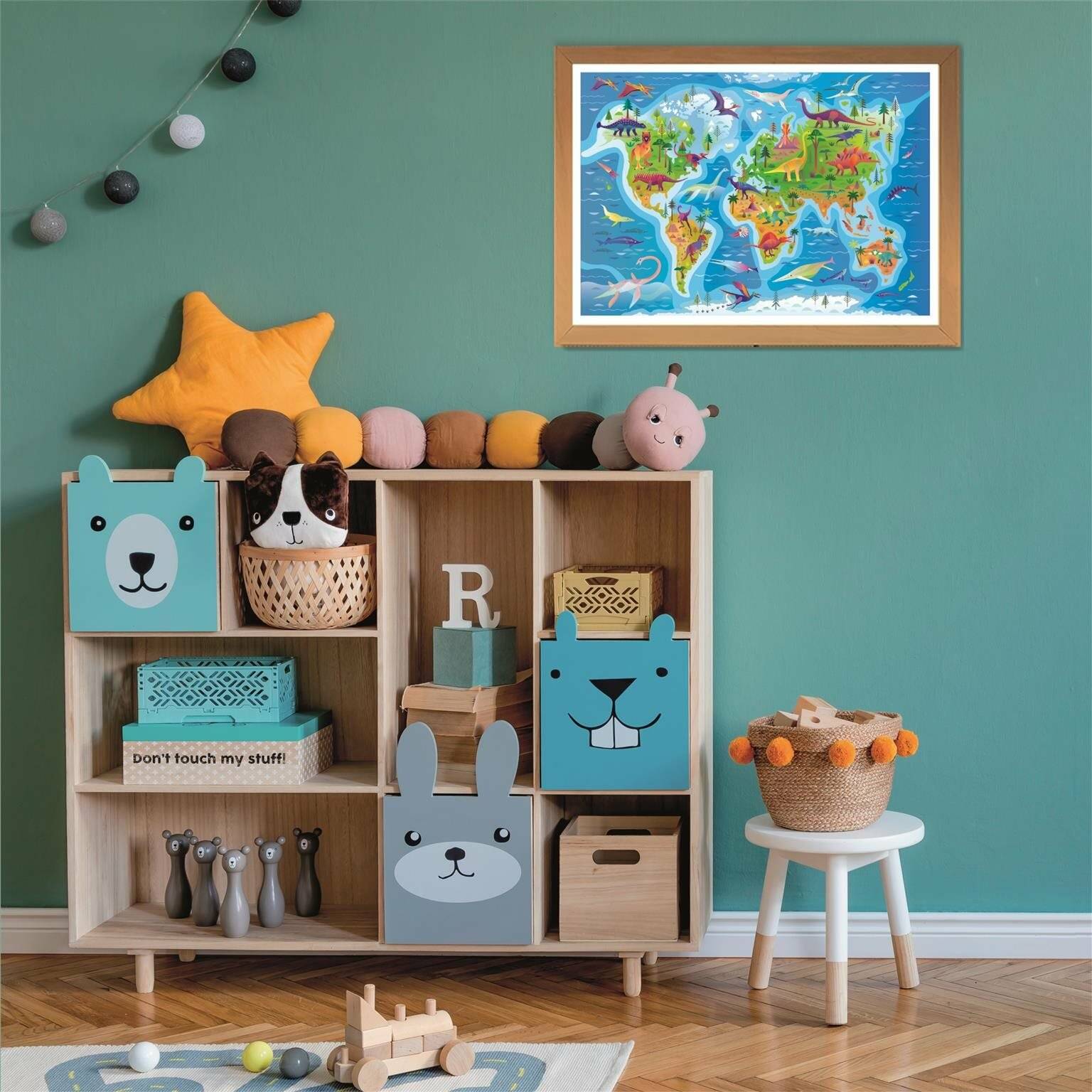 CLEMENTONI Puzzle Dinosaurier-Karte 180 Teile