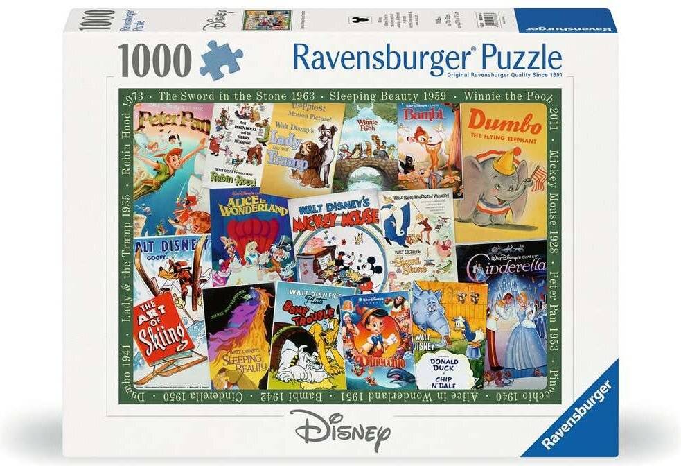 Puzzle Disney Vintage Movie Poster (1000 Teile)