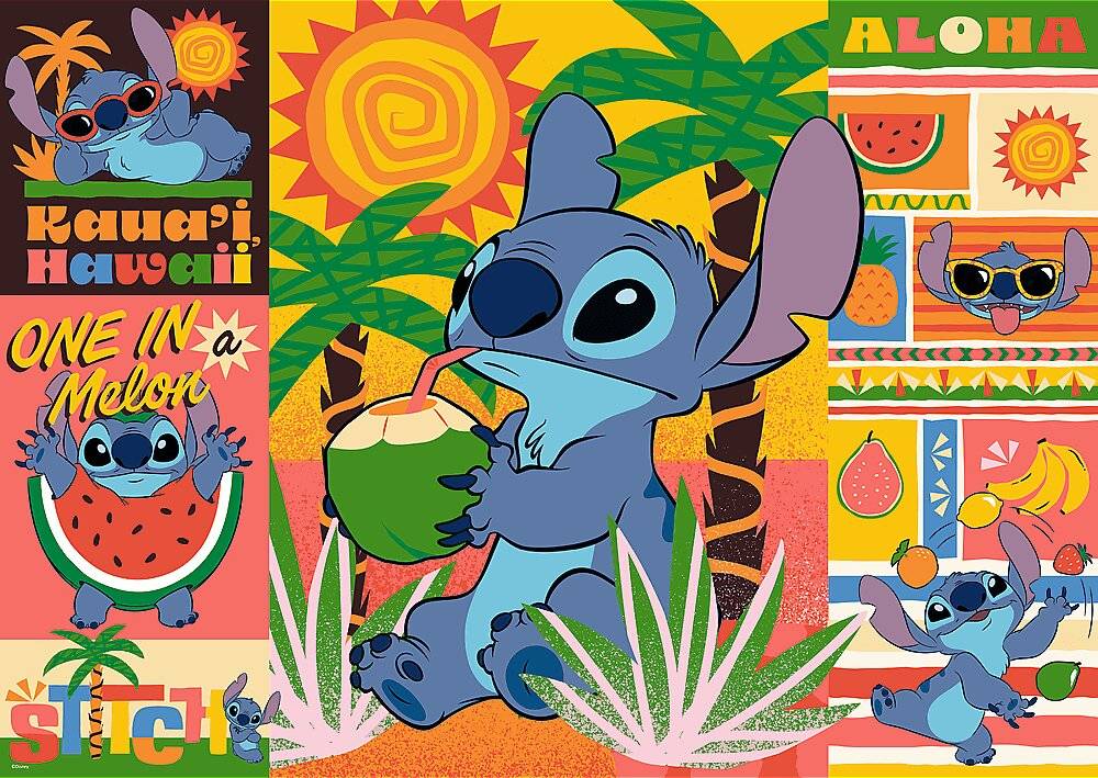 TREFL Puzzle Lilo & Stitch: Urlaub mit Stitch 500 Teile