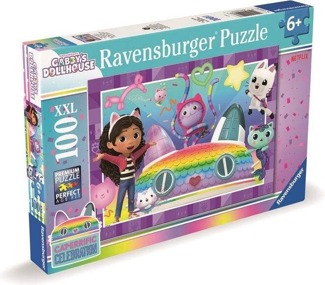 Kinderpuzzle Gabby's Dollhouse - Lasst Uns Feiern! (100 Teile)