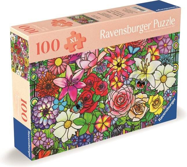 Feel Well & Puzzle - Blumenfenster (100 Teile)