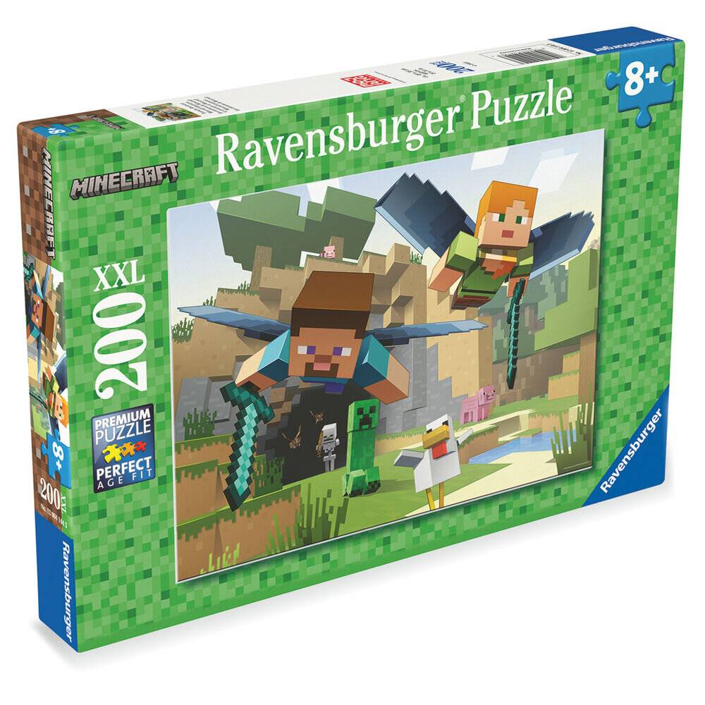 Kinderpuzzle Minecraft - Tierische Abenteuer (200 Teile)