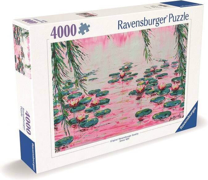 RAVENSBURGER Puzzle Jezero s lekníny 4000 dílků