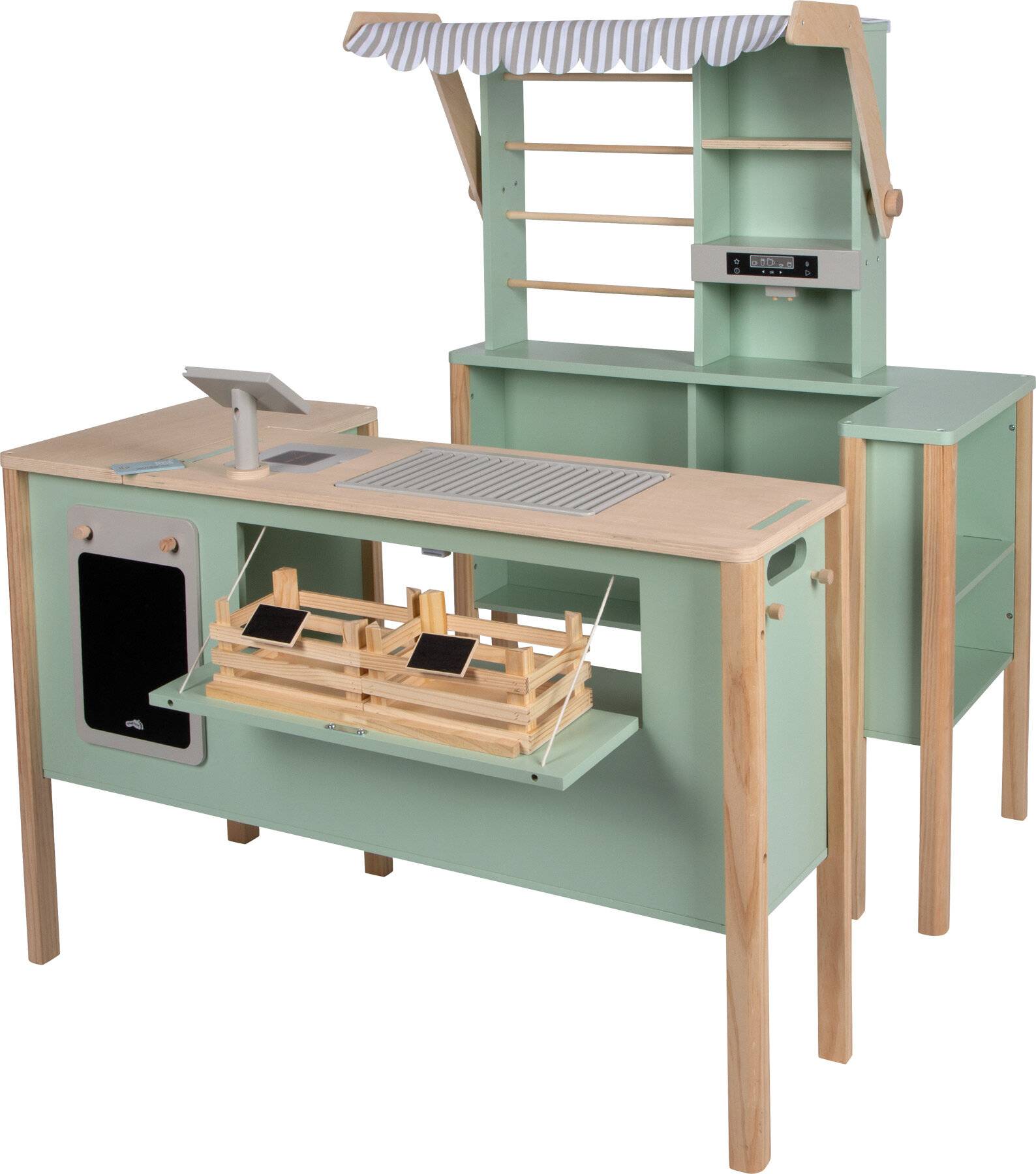 Kaufladen und Kinderküche Salbeigrün fresh