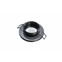 LED Labs Aqua Deckenleuchte für GU10 Einbaurahmen Rund IP44 Ø 55 mm Bohrloch Schwarz LED Labs Aqua Deckenleuchte für GU10 Einbaurahmen Rund IP44 Ø 55 mm Bohrloch Schwarz