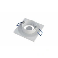 LED Labs BONA Deckenleuchte für GU10 Einbaurahmen quadratisch IP44 Ø 60 mm Bohrloch Weiß LED Labs BONA Deckenleuchte für GU10 Einbaurahmen quadratisch IP44 Ø 60 mm Bohrloch Weiß