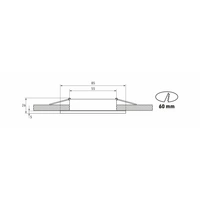 LED Labs BONA Deckenleuchte für GU10 Einbaurahmen quadratisch IP44 Ø 60 mm Bohrloch Schwarz LED Labs BONA Deckenleuchte für GU10 Einbaurahmen quadratisch IP44 Ø 60 mm Bohrloch Schwarz