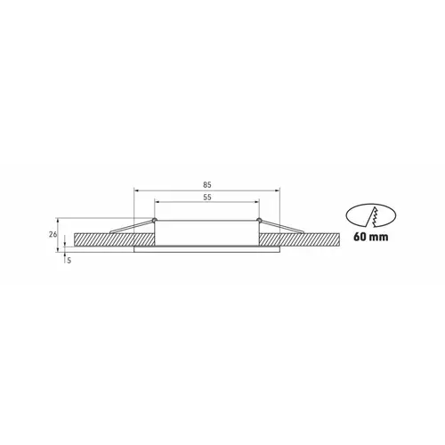 LED Labs BONA Deckenleuchte für GU10 Einbaurahmen quadratisch IP44 Ø 60 mm Bohrloch Schwarz LED Labs BONA Deckenleuchte für GU10 Einbaurahmen quadratisch IP44 Ø 60 mm Bohrloch Schwarz