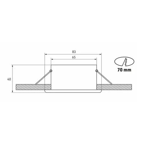 LED Labs LISA Deckenleuchte für GU10 Einbaurahmen Rund IP44 Ø 70 mm Bohrloch Weiß LED Labs LISA Deckenleuchte für GU10 Einbaurahmen Rund IP44 Ø 70 mm Bohrloch Weiß