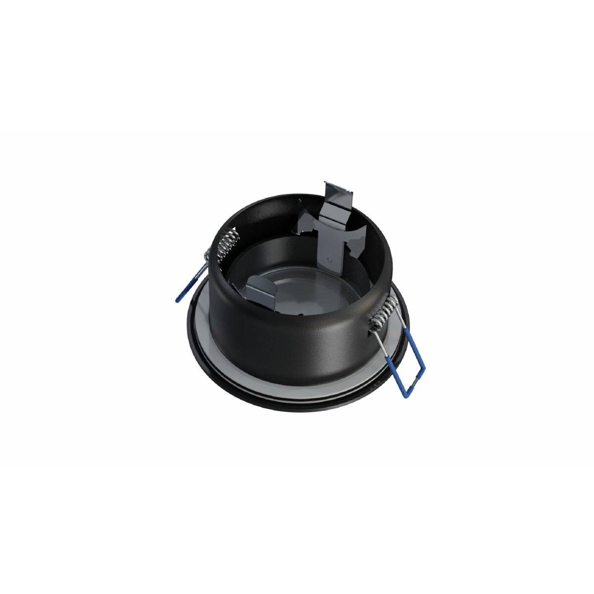 LED Labs LISA Deckenleuchte für GU10 Einbaurahmen Rund IP44 Ø 70 mm Bohrloch Schwarz