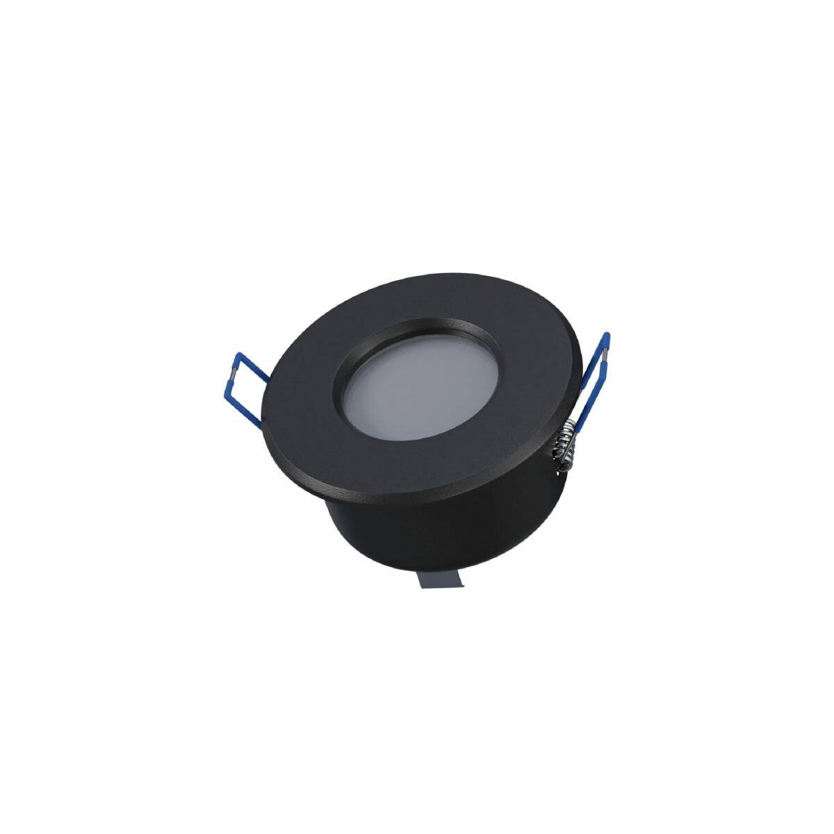 LED Labs LISA Deckenleuchte für GU10 Einbaurahmen Rund IP44 Ø 70 mm Bohrloch Schwarz