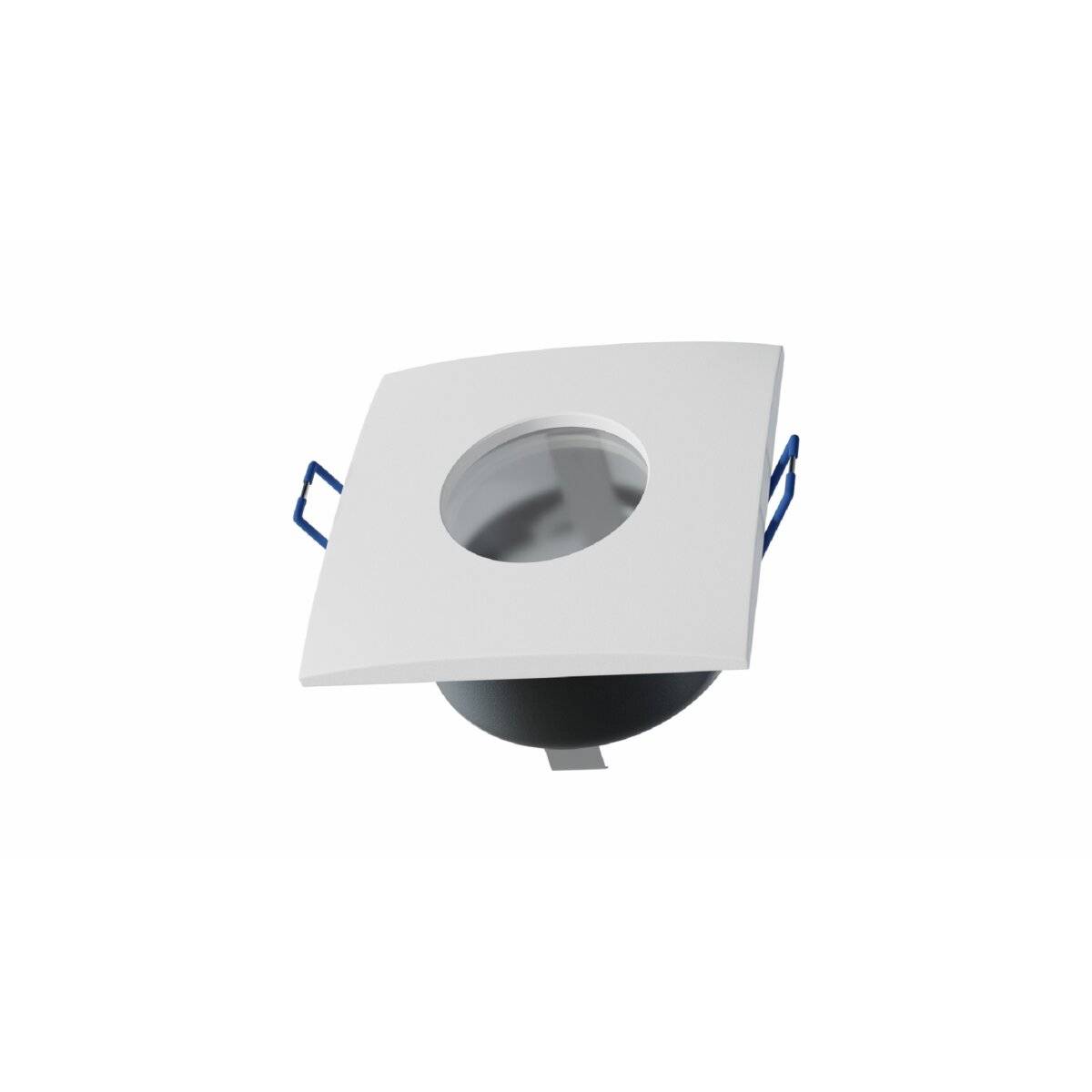 LED Labs XANA Deckenleuchte für GU10 Einbaurahmen quadratisch IP44 Ø 70 mm Bohrloch Weiß