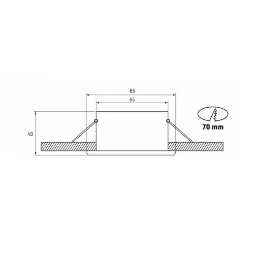 LED Labs XANA Deckenleuchte für GU10 Einbaurahmen quadratisch IP44 Ø 70 mm Bohrloch Weiß LED Labs XANA Deckenleuchte für GU10 Einbaurahmen quadratisch IP44 Ø 70 mm Bohrloch Weiß