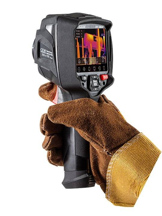 DT-986H Wärmebildkamera für Industrie, Gebäudeinspektion, Klimatechnik und Elektroinstallation | -20..550°C | IR Auflösung 256 x 192 | Touchscre