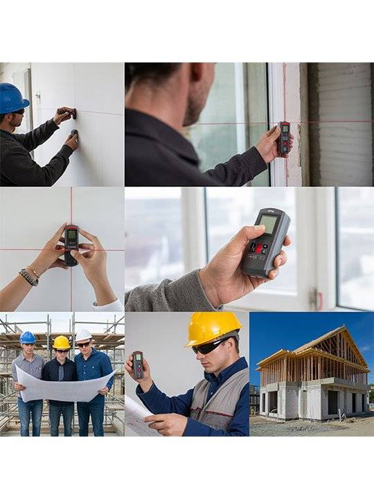 CEM iLDM-150 Laser-Entfernungsmesser (Entfernung | Fläche | Volumen | Winkel | Wasserwaage), hohe Genauigkeit ±1,5 mm, robust, IP54, Verbindung m