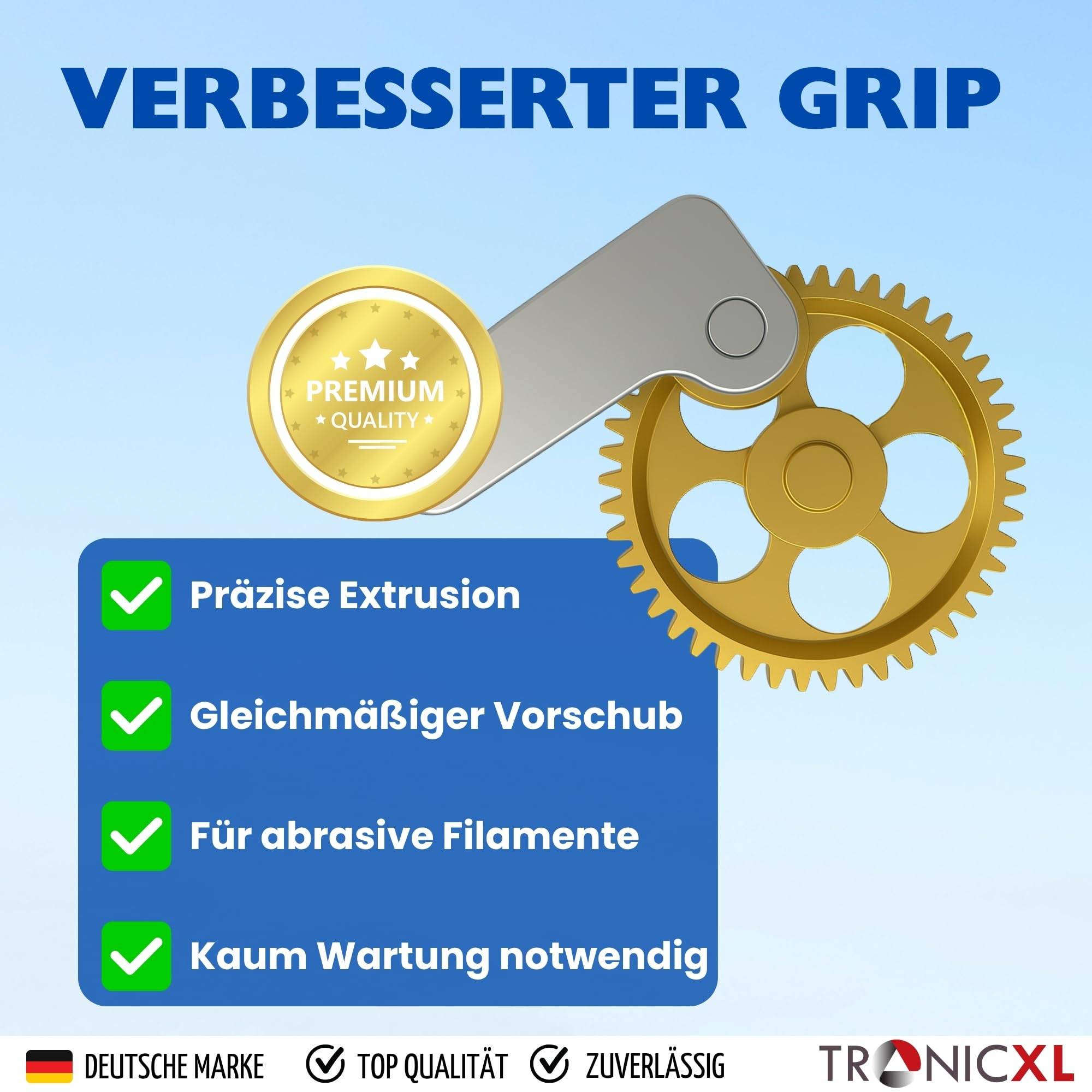 Extruder Gear für Bambulab 3D-Drucker Bambu Lab P1S P1P X1C gehärtet RNC Nano-beschichtetes Extruder-Zahnrad