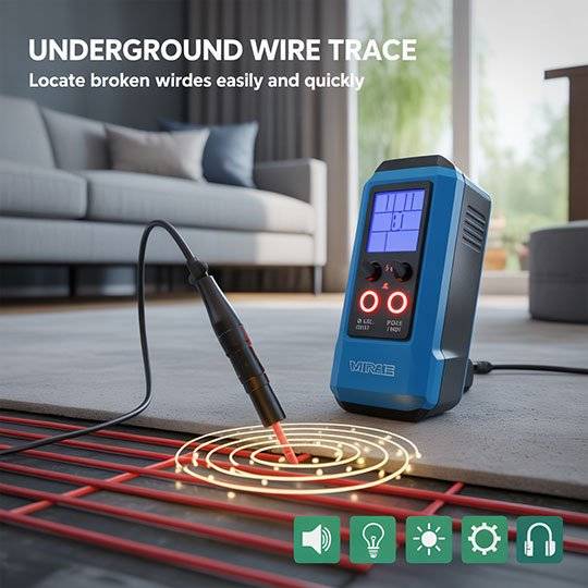 LA-1012 Kabelortungsgerät, unterirdisch / Wandkabelortungsgerät. Ortung von Kabelbrüchen und Kurzschlüssen. (Für Ethernet-, Telefon-, Lautsprech