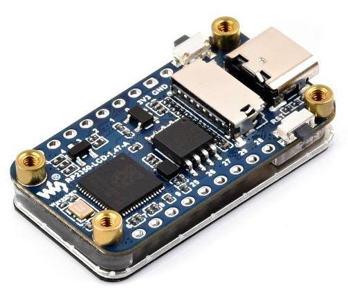 Waveshare RP2350-LCD-1.47-A, Mikrocontroller mit 1,47" Display, RGB LED, TF Slot, RISC-V, USB-C