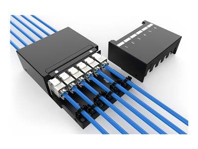 DIGITUS Konsolidierungspunkt-Box 6Ports Keystone Module Multimedia-Technik Lichtwellenleiterkab