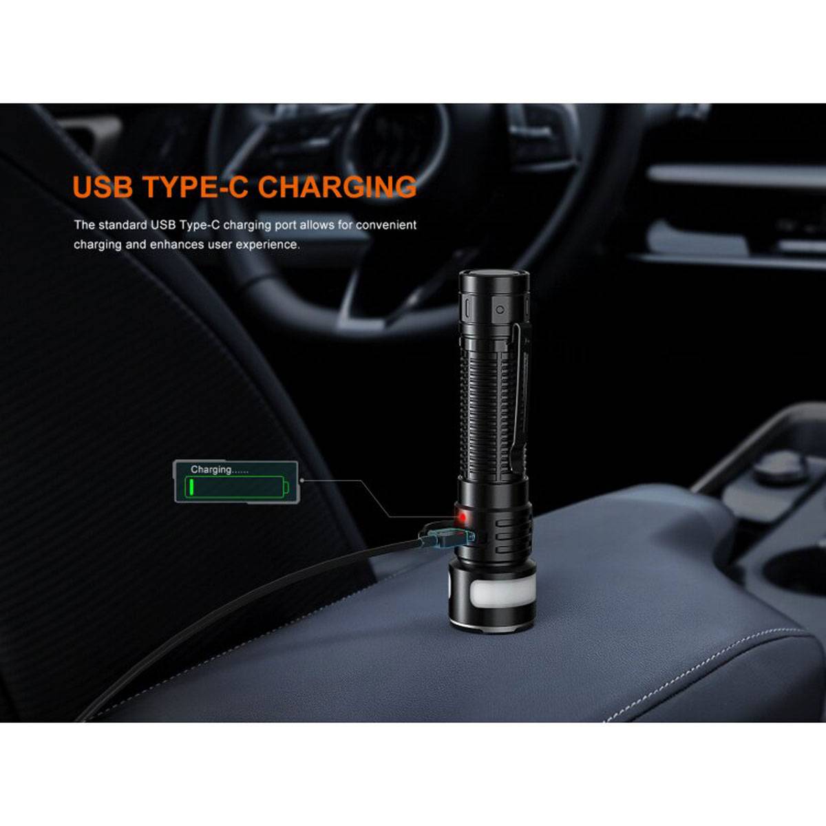 Fenix LD35R Taschenlampe mit farbigen LEDs 1800 Lumen - Schwarz