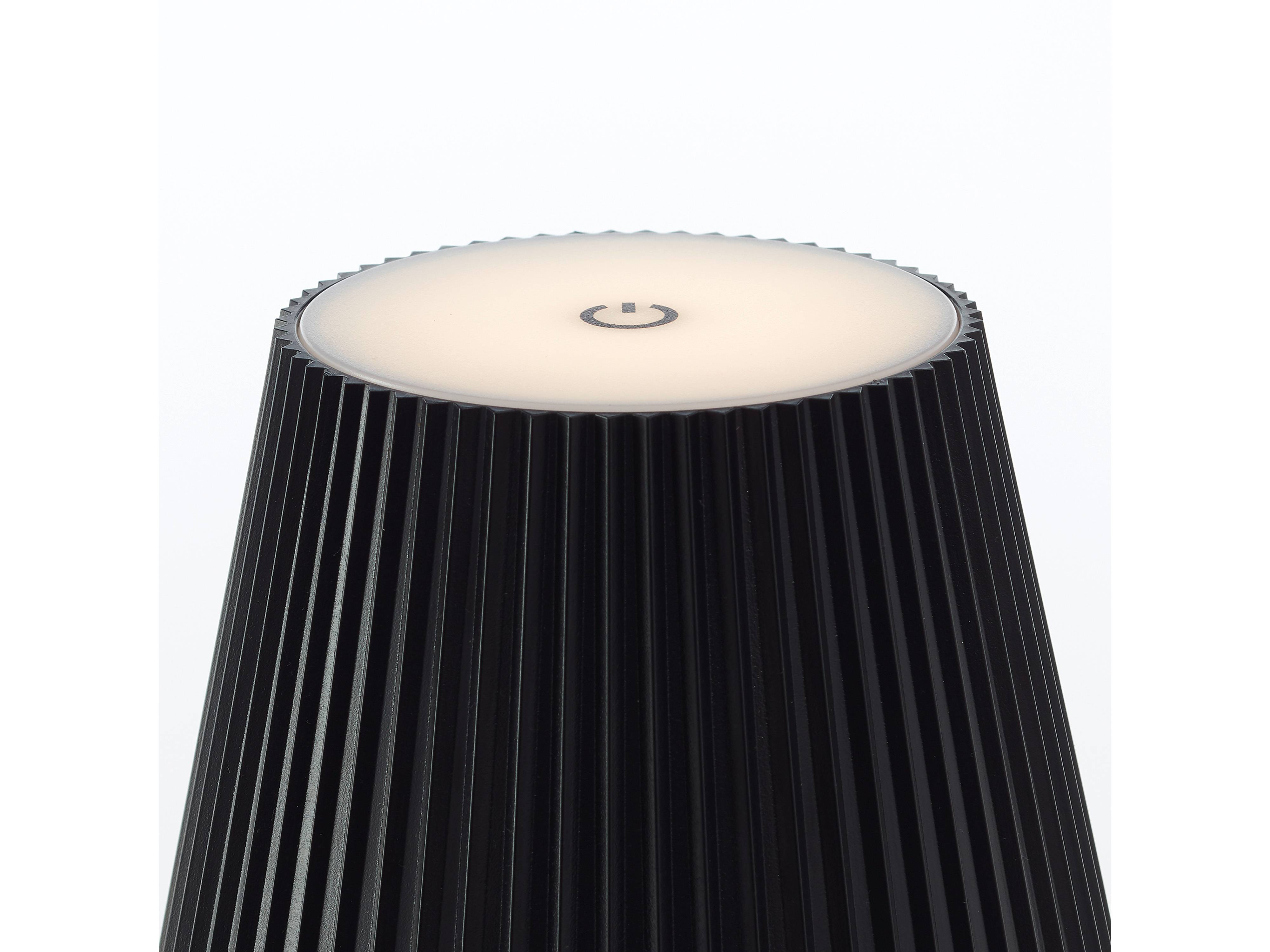 BRILLIANT LED-Akku-Stehleuchte Macobo, 3,4W, 340lm, 3000K, schwarz