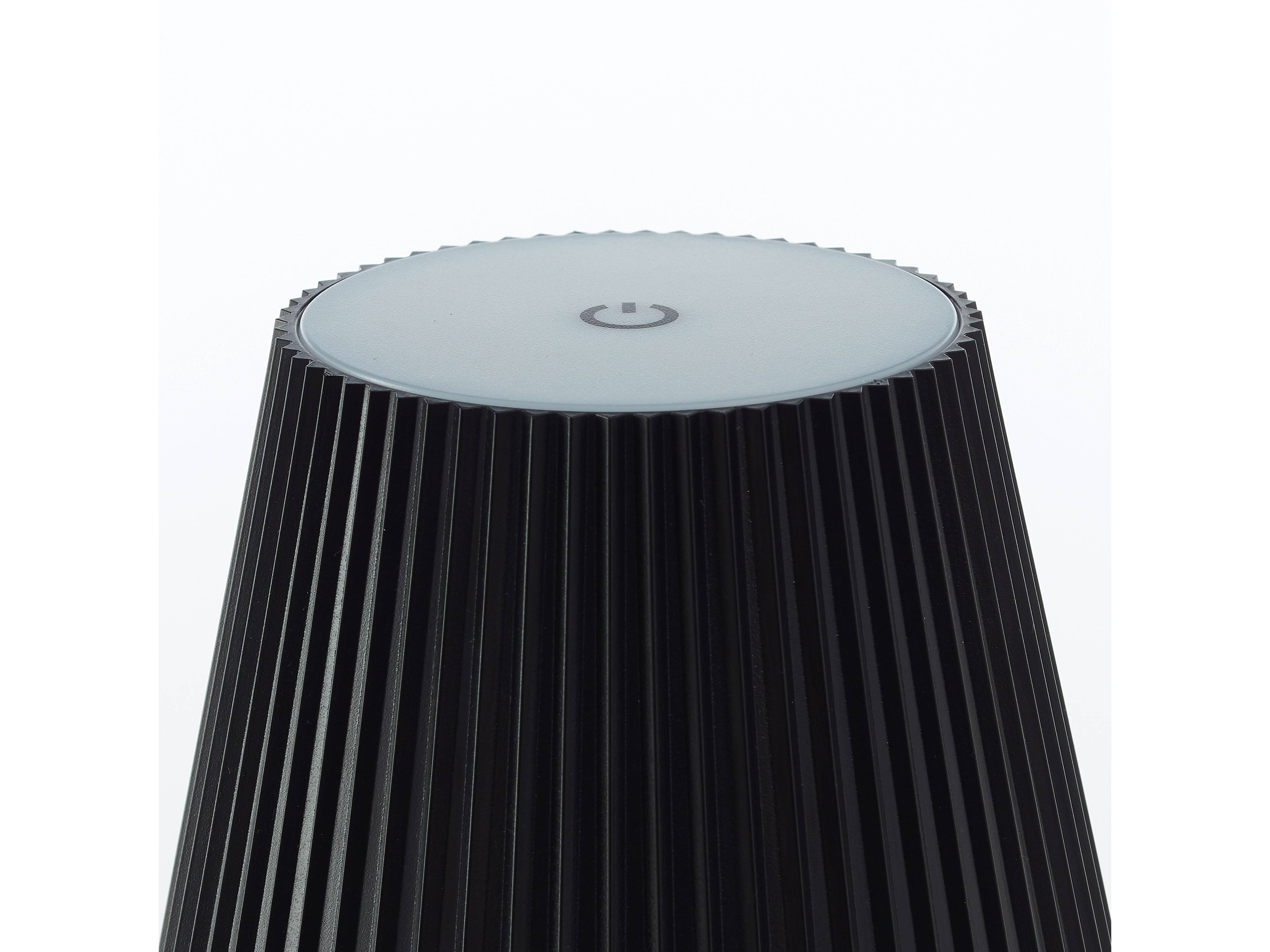 BRILLIANT LED-Akku-Stehleuchte Macobo, 3,4W, 340lm, 3000K, schwarz