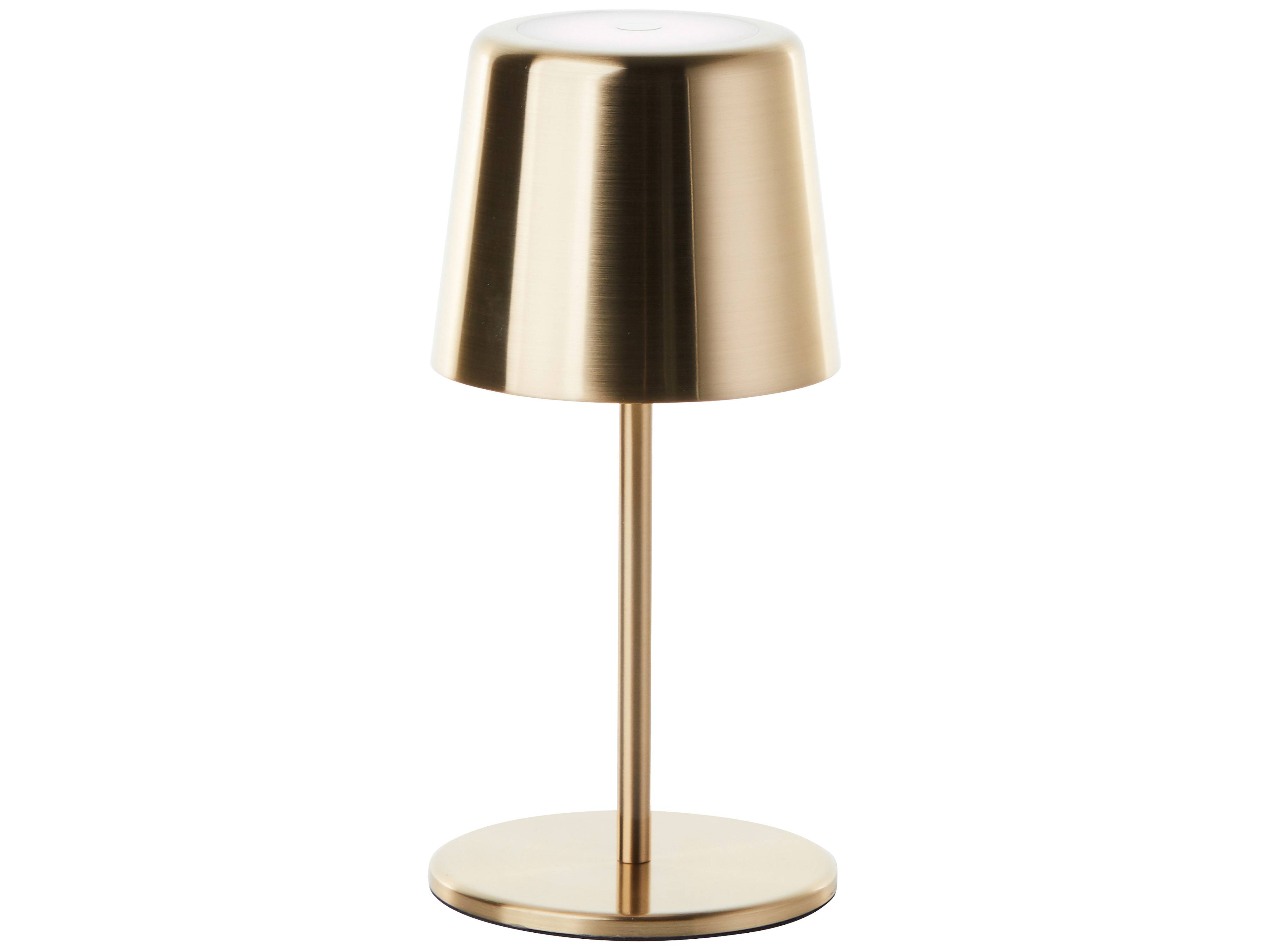 BRILLIANT LED-Akku-Tischleuchte Xaana, 4W, 300lm, CCT, messing-gebürstet