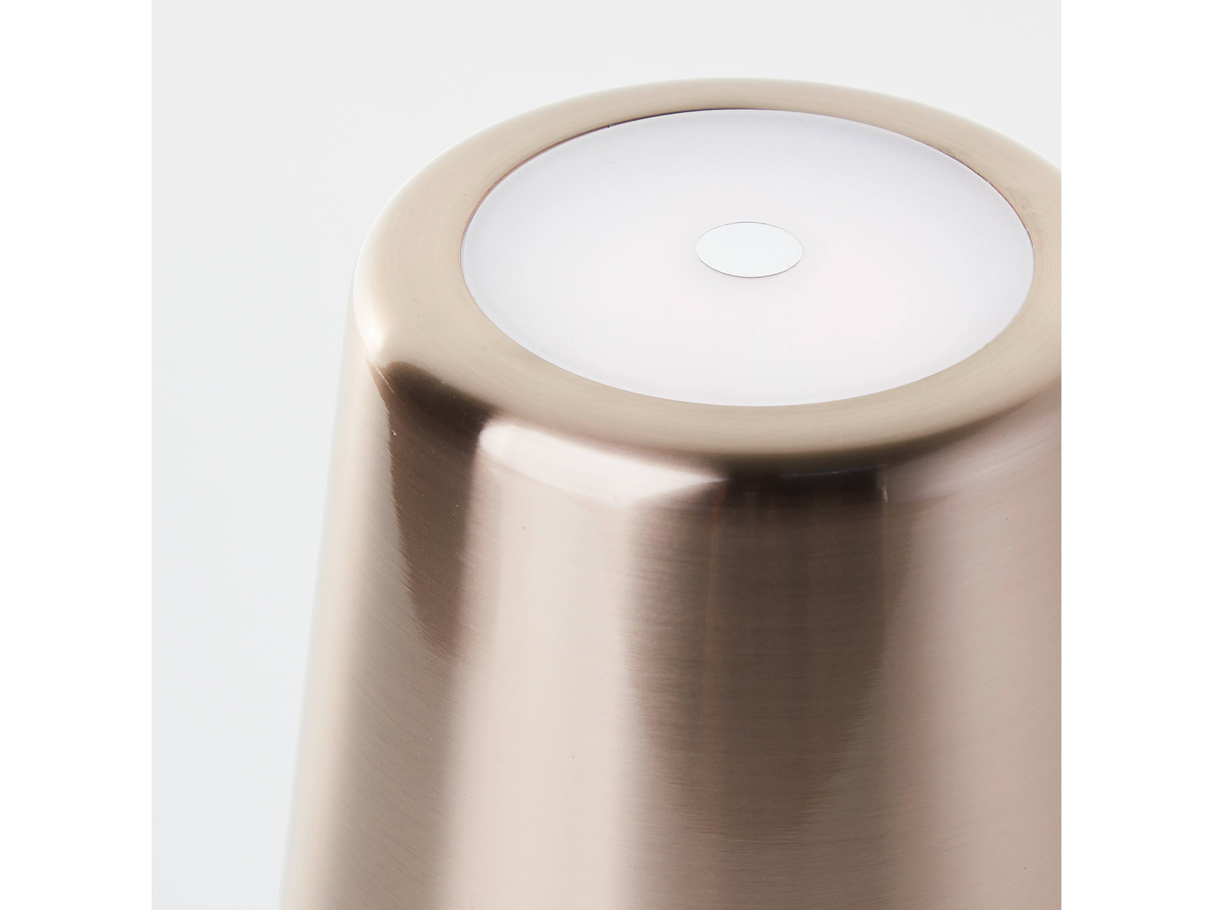 BRILLIANT LED-Akku-Tischleuchte Xaana, 4W, 300lm, CCT, Kupfer-hell